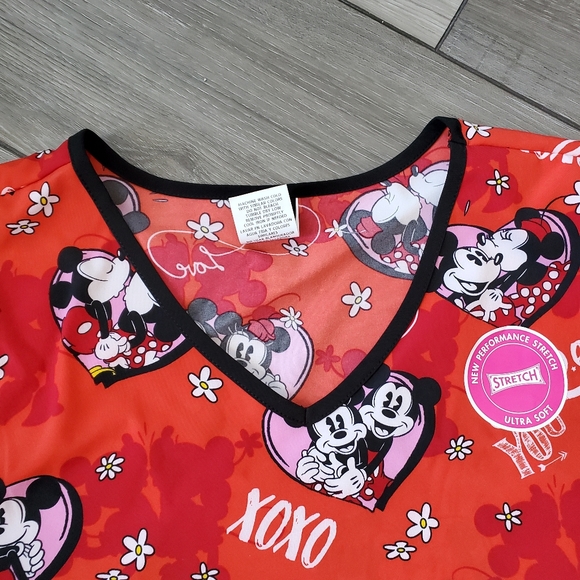 New Disney Mickey and Minnie scrub top - Picture 7 of 16